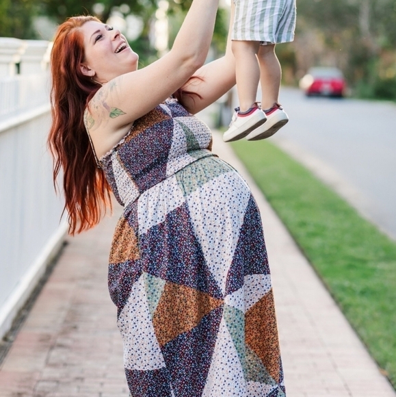 Universal Thread-Famous Smocked Tank  Dress - Sleeveless Patchwork - Picture 2 of 12